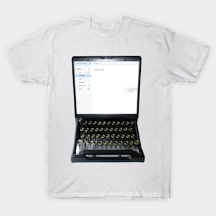 VINTAGE TYPEWRITER LAPTOP Pop Art T-Shirt